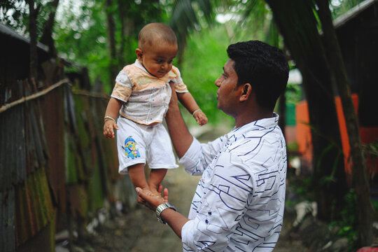 South Asian Little Cute Adorable Boy’s Portrait ,happy Father’s Day