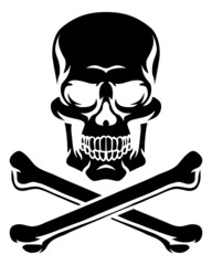 Skull And Crossbones Pirate Grim Reaper Cartoon