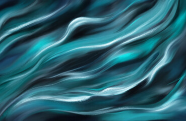 Abstract wallpaper texture alcohol ink, acrylic. Background sea, waves, sky. paint bleed decorative illustration. Luxury print, decorative illustration for wallpaper, paper, fabric