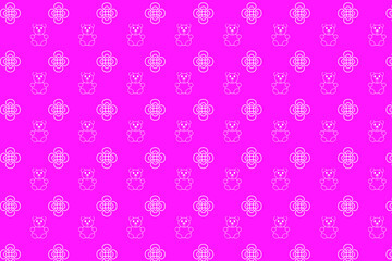 Children theme pink pattern