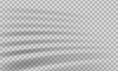 Realistic shadows isolated on transparent background. Window frame shadow for natural light effects.