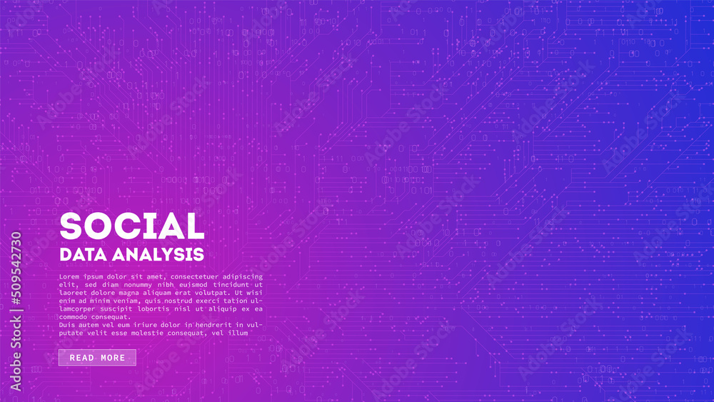 Poster Big Data cloud computing. Blockchain visualiztion. Social network information complexity.