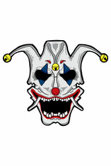 Clown with joker vector illustration