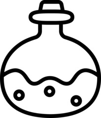 Test tube outline icon