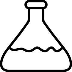 Test tube outline icon