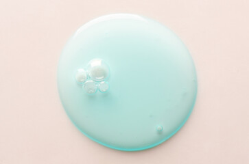 A sample of gel moisturizer for face or body.