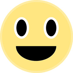 yellow emote  with a smile face