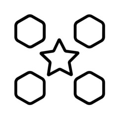 Black line icon for Extraordinaire Icon