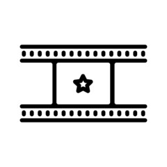 Black line icon for Favorite Movie Icon