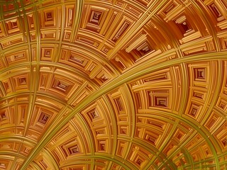 Golden rectangles pattern. Fractal art