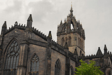 Fototapeta na wymiar Ancient architecture of the cathedral in Scotland