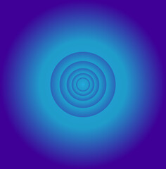 abstract vector geometric background with circles in blue gradient color