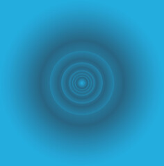 abstract vector geometric background with circles in blue gradient color