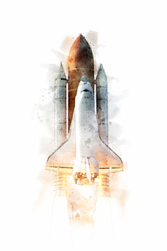 Space Shuttle Watercolor Immagini - Sfoglia 1,321 foto, vettoriali e video  Stock