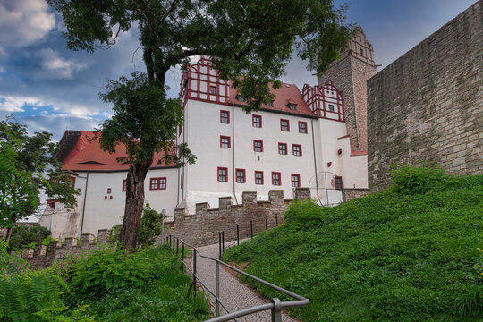 Castle of Bernburg on the Saale River