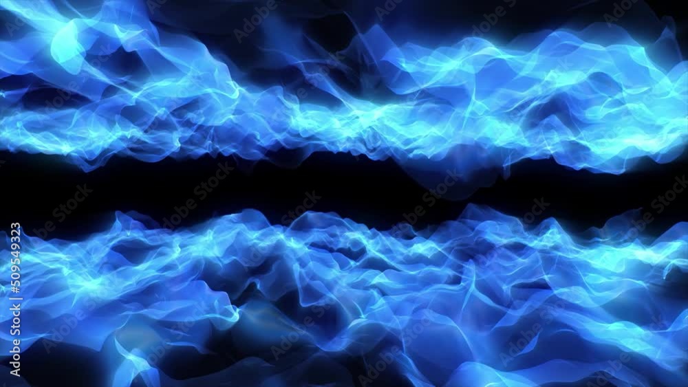 Wall mural abstract scientific fantasy background light energy waves forms circling and fluctuation shiny parti