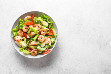 Fototapeta na wymiar Shrimp Salad