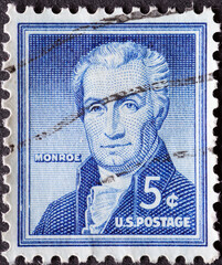 UNITED STATES - CIRCA 1954: a postage stamp from UNITED STATES , showing a portrait of the...