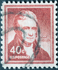 UNITED STATES - CIRCA 1955: a postage stamp from UNITED STATES , showing ein porträt des Former...