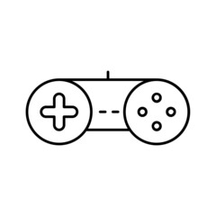 Black line icon for Gamepad