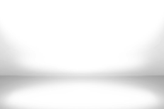 Gray and white empty room studio gradient used for background design and display your product