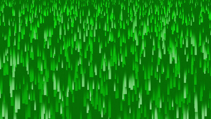 Green abstract geometric background, 3d rendering
