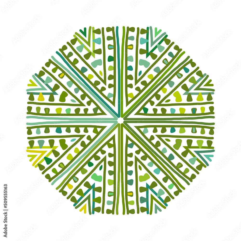 Aufkleber abstract green circle pattern for your design