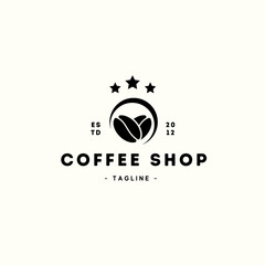 coffee logo template illustration design vector