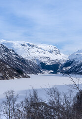 Røldalsvatnet, a lake in Ullensvang Municipality in Vestfold county, Norway.