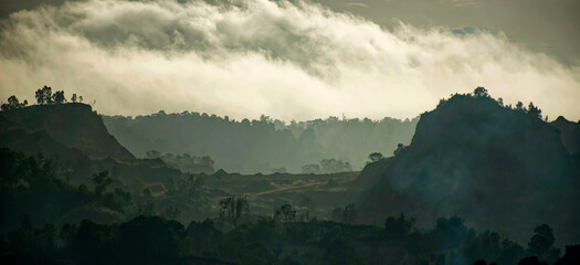 fog in the mountains of sorong