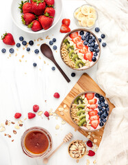 Healthy Smoothie Bowl with Fresh Fruit