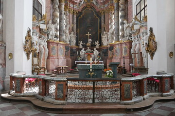 Inneres Barockkirche Kloster Neuzelle