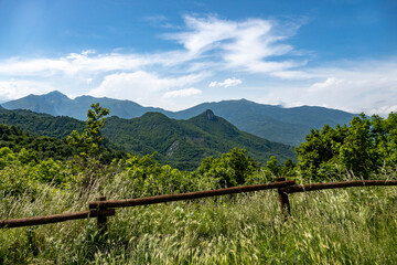 Fototapeta premium Passo San Giacomo - Impianto Eolico (Liguria)