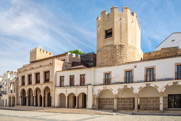 Fototapeta premium At the High place in Town Badajoz, Spain