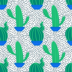 Summer seamless cactus pattern for fabrics and packaging and gifts and linens and kids and wrapping paper