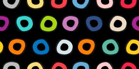 Colored circles. Seamless pattern background for your design