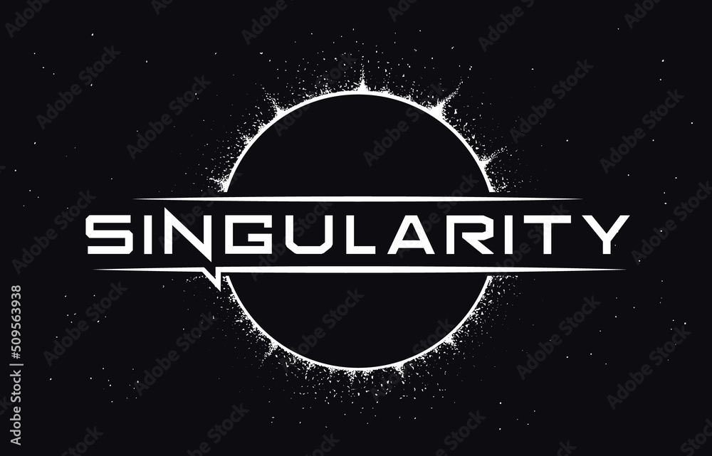 Canvas Prints singularity vector illustration. space design