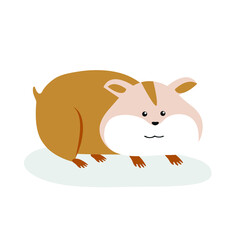 Hamster stands on its paws