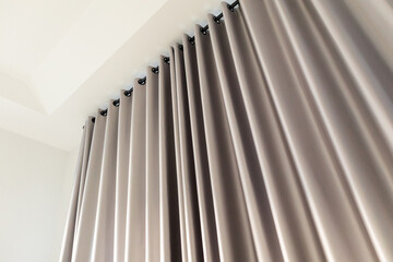 Curtain window interior decoration in living room