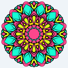 luxury mandala arabesque Vector indian mandala decoration round ornament circular pattern alpona