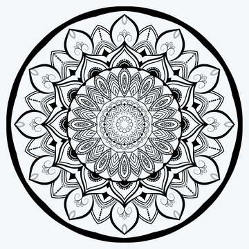 luxury mandala arabesque Vector indian mandala decoration round ornament circular pattern alpona