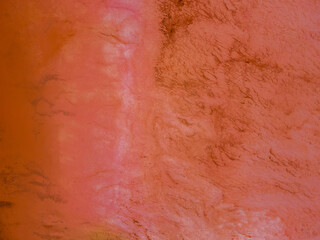 Fototapeta premium An aerial view of Hutt Lagoon, Western Australia, colorful lake. 