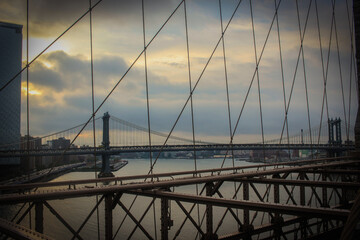 Pont de Manhattan à New York aux USA 