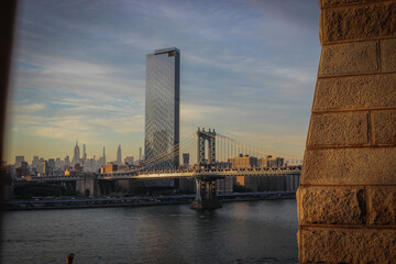 Pont de Manhattan à New York aux USA 