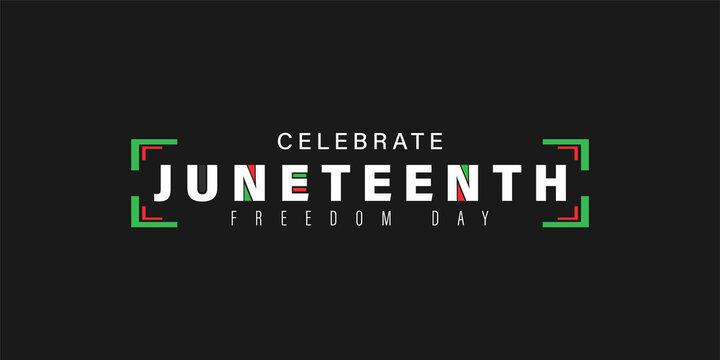 Juneteenth Freedom Day Vector With Creative Text ,typography Design