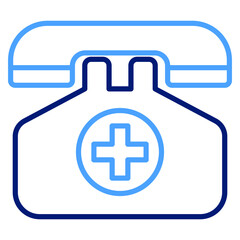 emergency call Vector icon which is suitable for commercial work and easily modify or edit it

