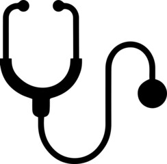 stethoscope on a white. Stethoscope icon. stethoscope medical device flat icon. stethoscope icon. thin line stethoscope icon on white background