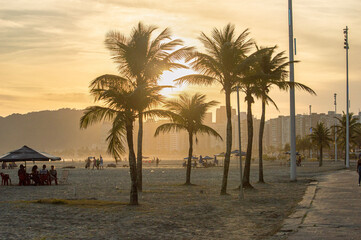 Fototapeta premium sunset on the beach