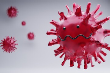 Plakat 3D Corona Virus Covid-19