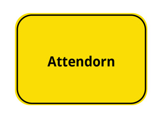 Ortseingangsschild - Attendorn